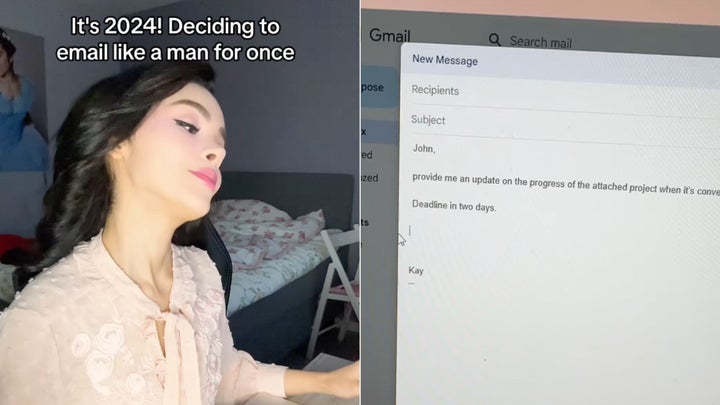 On TikTok and Instagram lately, a number of women are joking about adopting a more curt, man-like email style.