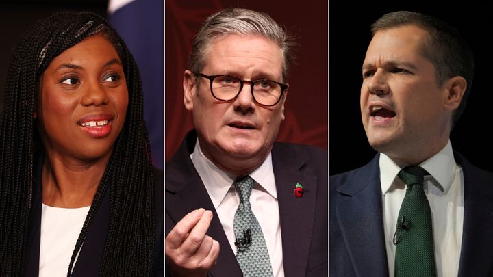 Kemi Badenoch, Keir Starmer and Robert Jenrick