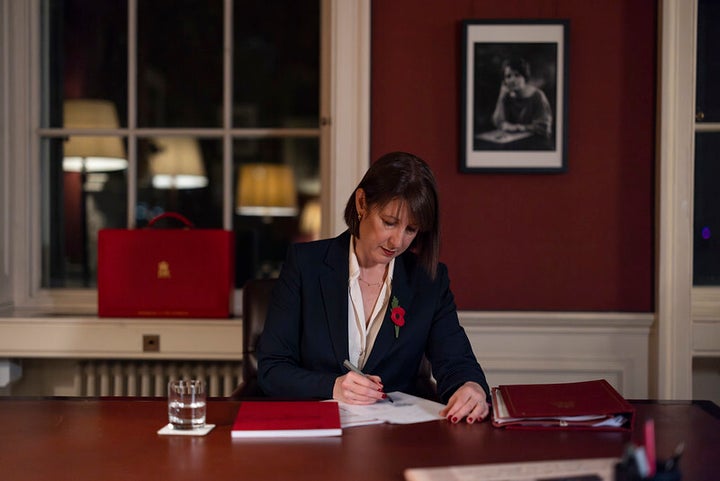 Rachel Reeves puts the finishing touches to her Budget speech.