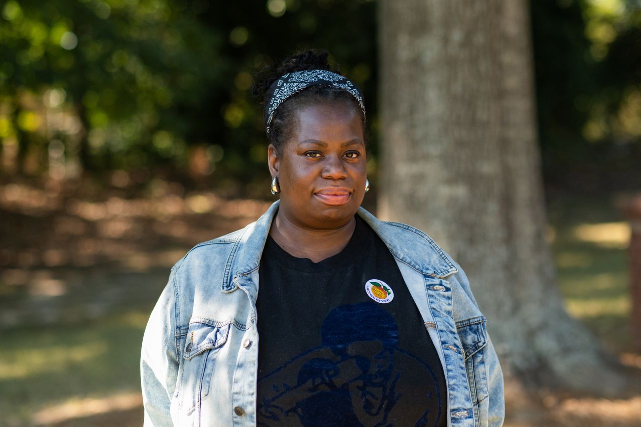 Akilah Holyfield in southwest Atlanta, Georgia, on Oct. 19.