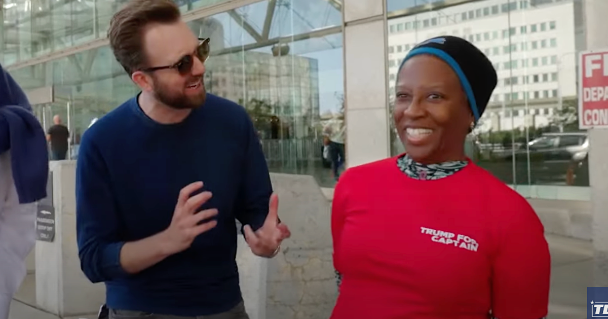 NextImg:Jordan Klepper Talks To A Trump Fan With An 'Open Mind,' And Things Take A Wild Turn