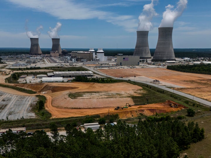 The four nuclear reactors and cooling towers are on display at the Alvin W. Vogtle Electric Generating Plant, Friday, May 31, 2024, in Waynesboro, Georgia. The two newer units at the plant are the only two new reactors built from scratch in the United States. USA in decades. 