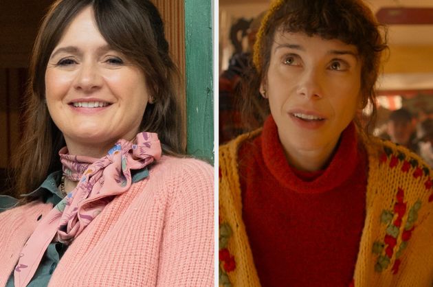 Emily Mortimer (left) and Sally Hawkins (right) as Mrs Brown in Paddington