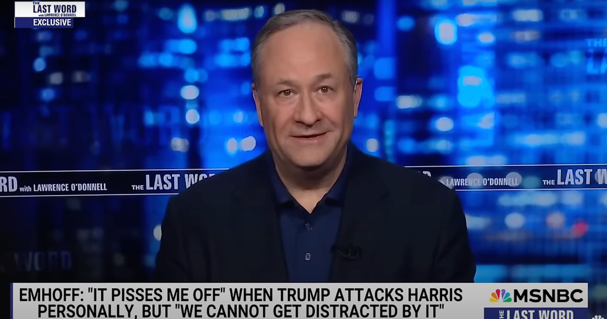 NextImg:'It Pisses Me Off': Doug Emhoff Addresses Trump's Personal Insults Against Harris