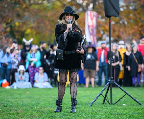 Daniels, at the center of a "magic circle" Thursday, candidly chronicled her own witch hunt.