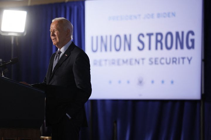 President Joe Biden speaks about his administration's support for unions in Philadelphia, Pennsylvania, on Friday, Nov. 1, 2024.