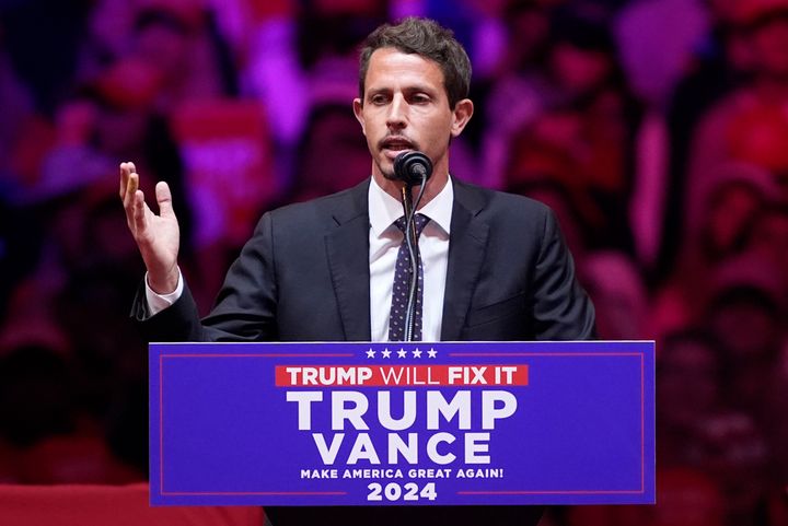 Tony Hinchcliffe called Puerto Rico a "floating island of garbage" at Donald Trump's rally in Madison Square Garden on Sunday, Oct. 27.