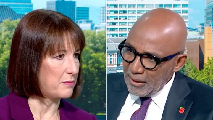 Rachel Reeves and Trevor Phillips on Sky News.