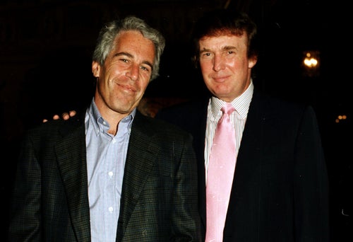 Jeffrey Epstein and Donald Trump at Mar-a-Lago in 1997. Over the weekend, journalist Michael Wolff began releasing audio excerpts from a conversation he had with Epstein about his former friend, Trump.