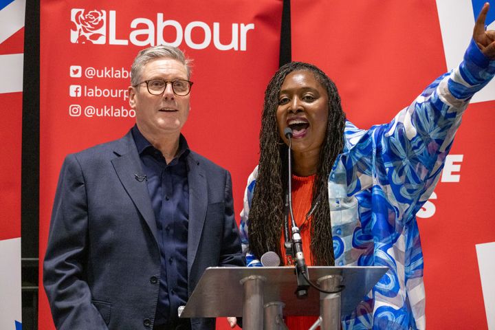 Keir Starmer with Dawn Butler at the Labour conference last month.