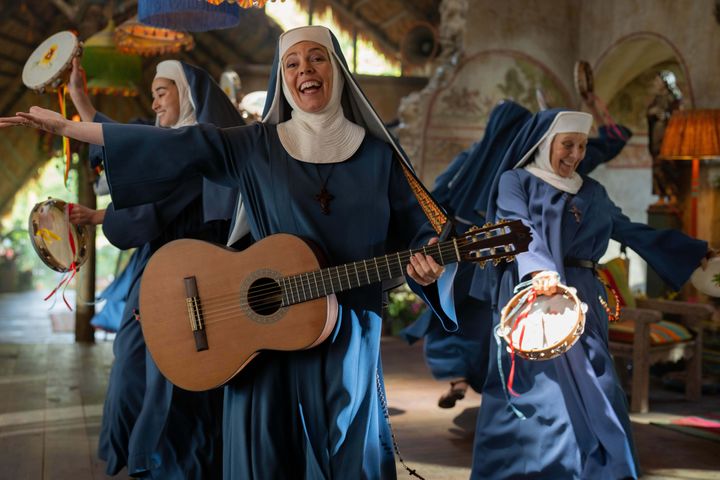 Olivia Colman as a musical nun in Paddington In Peru