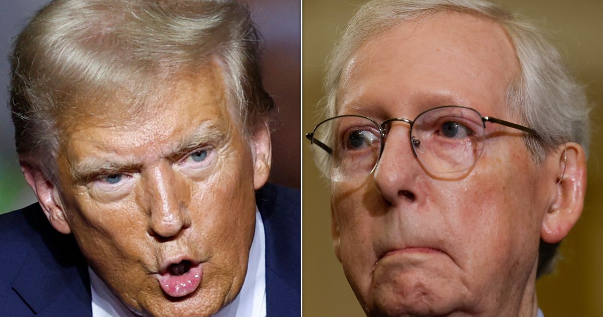 Trump Mocks ‘Disgrace’ Mitch McConnell For Endorsing Him: ‘He Didn’t Have To Do That’