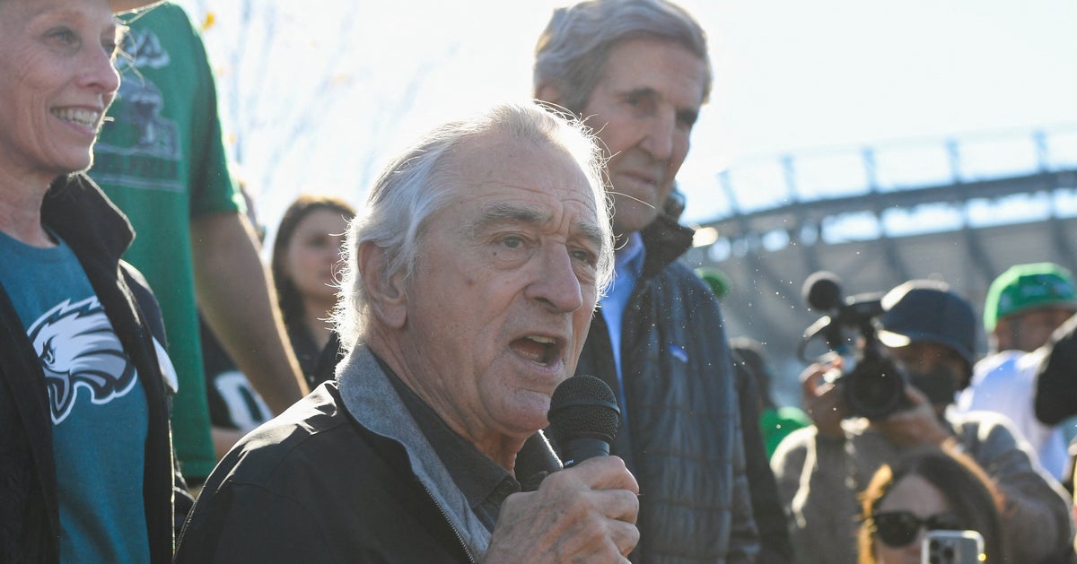 NextImg:Robert De Niro Takes Goal Line Stand Against Trump At Eagles Tailgate Party