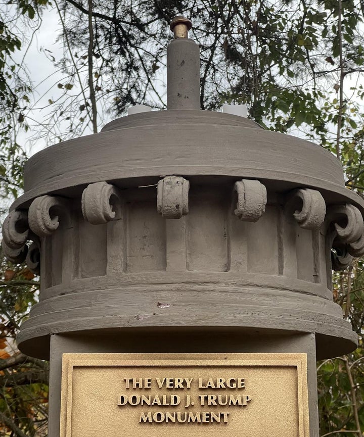 Another mysterious new monument has appeared in Donald J. Trump State Park in New York. It mocks the size of Trump's manhood.