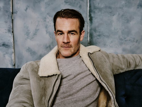 James Van Der Beek in a promo for the 2020 Hulu film "Bad Hair."