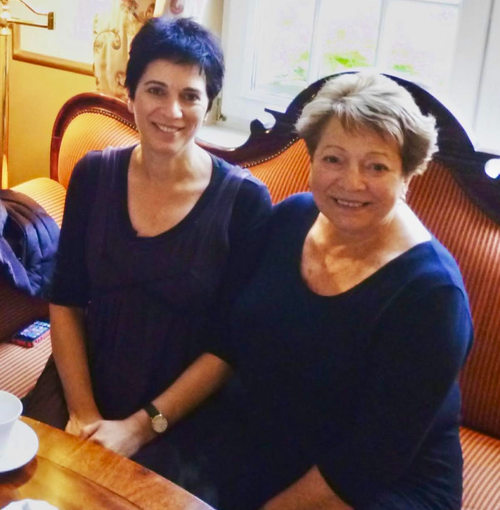The author (left) and her mom in Gdansk, Poland, in 2012.