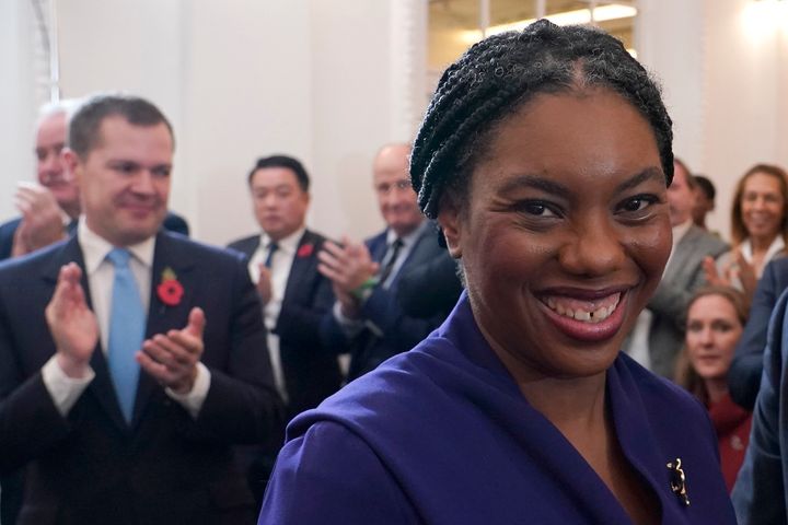 Robert Jenrick looks on after Kemi Badenoch beat him to become the new Tory leader.