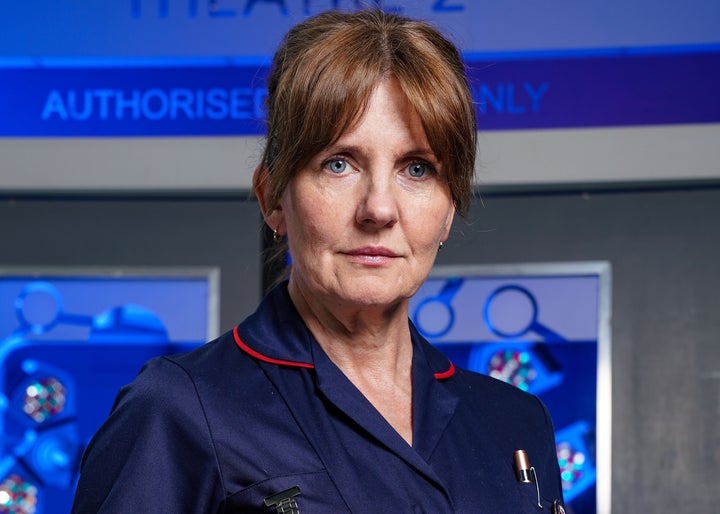 Clare Burt as Madge Britton in Holby City