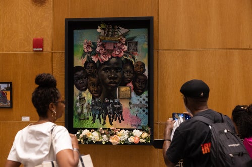 “The 1619 Project: A Visual Experience" includes visual art from Black artists and is on display at the Brooklyn Public Library.