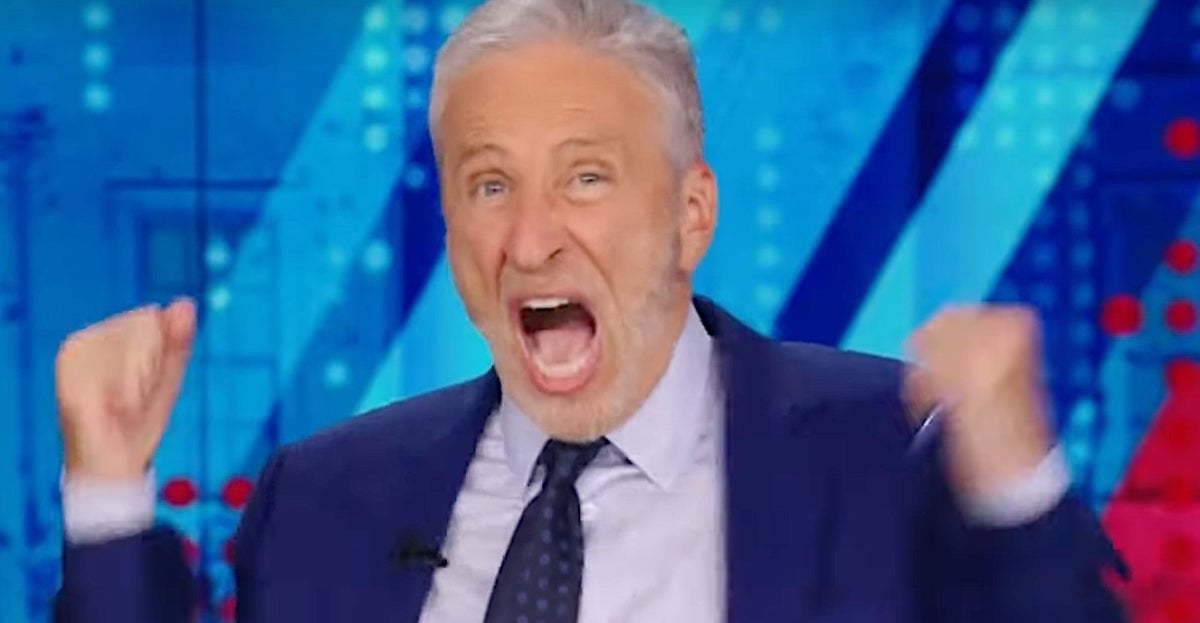 NextImg:Jon Stewart Lets Out Epic F-Bomb, Then A Crucial 'Promise' About Tomorrow