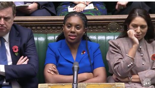 Kemi Badenoch during PMQs