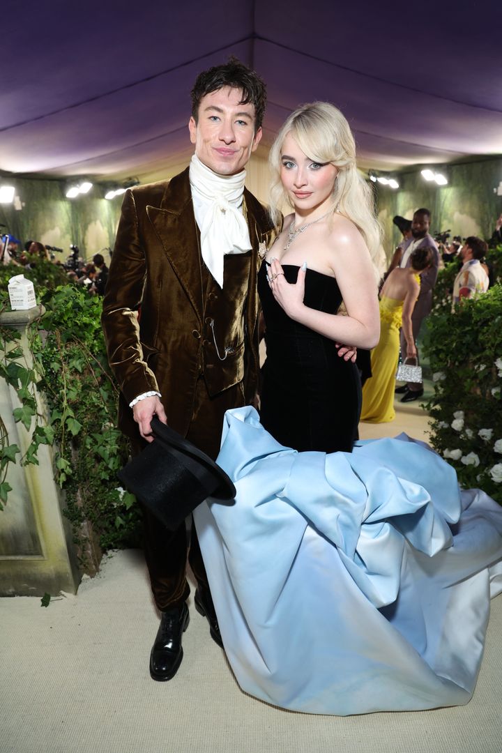 Barry Keoghan and Sabrina Carpenter at the Met Gala in May 2024