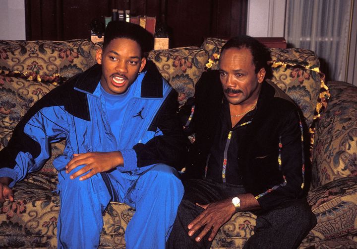 Will Smith and Jones break from filming "The Fresh Prince of Bel-Air" on Oct. 20, 1990.