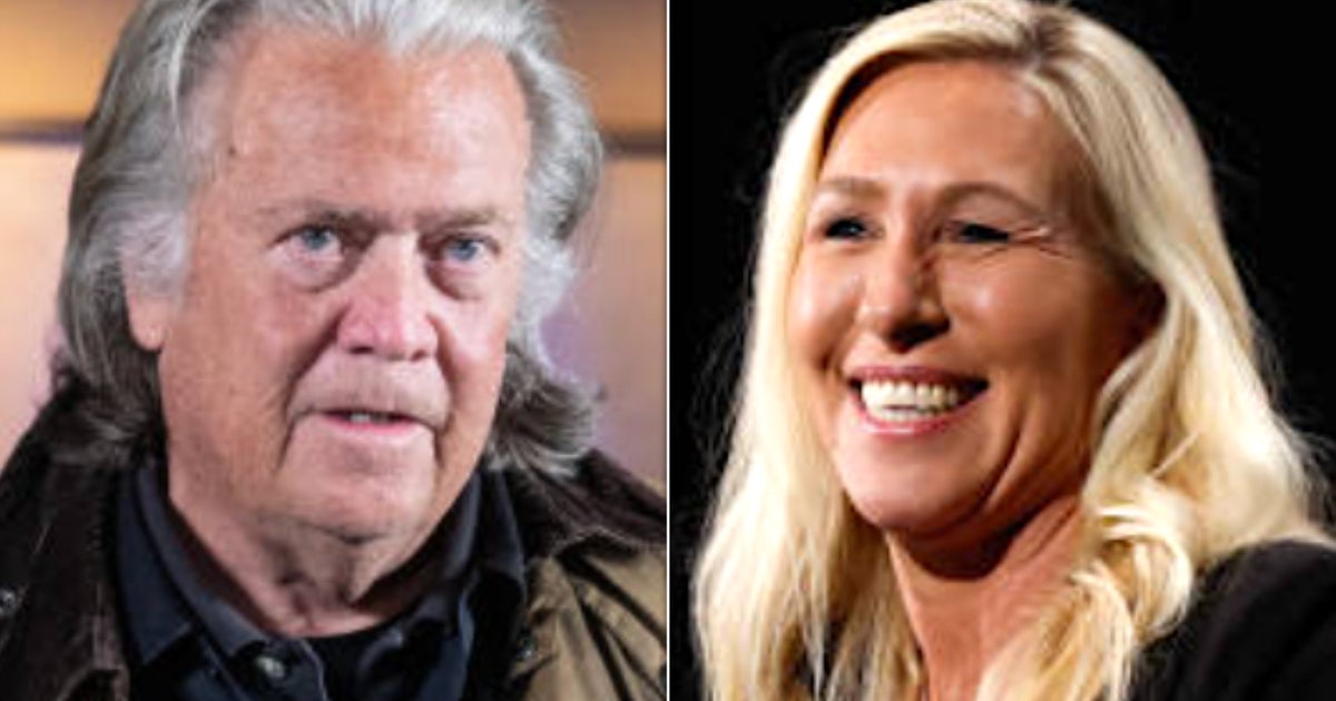 NextImg:Steve Bannon Hypes Marjorie Taylor Greene For, Gulp, This Key Post Under Trump