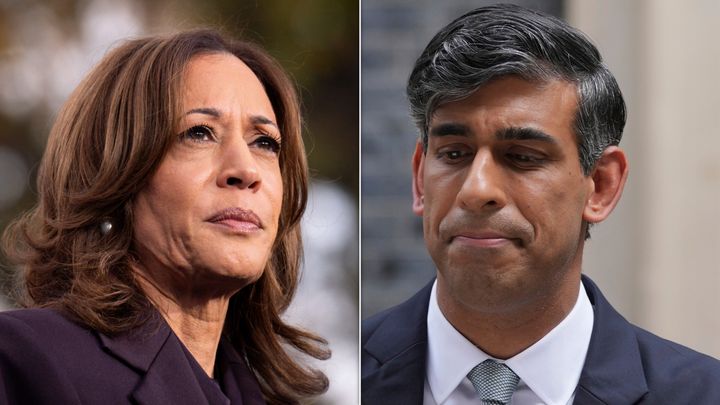 Kamala Harris and Rishi Sunak were both kicked out of office this year. They are on opposite sides of the political spectrum.