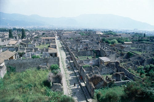 FILE - A view of Pompeii, a buried and ruined Roman city near modern Naples in Italy, is seen in 1979. (AP Photo, File)