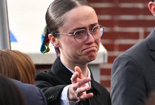 Ella Emhoff became emotional at Howard University Wednesday where her stepmom, Vice President Kamala Harris, delivered her concession speech.