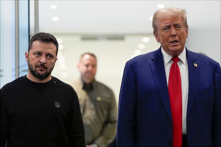 Donald Trump meets with Ukraine's President Volodymyr Zelenskyy at Trump Tower on Sept. 27 in New York.