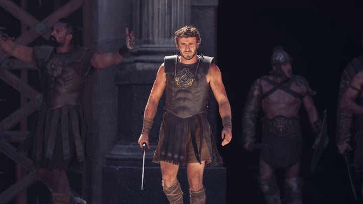 Ο Πολ Μέσκαλ - Lucius στην ταινία «Gladiator II». Paramount Pictures.