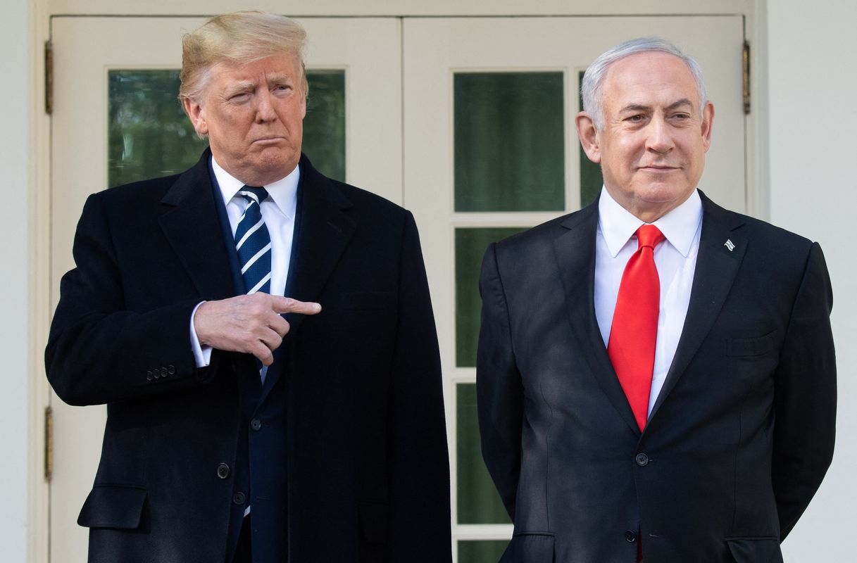 Donald Trump and Benjamin Netanyahu