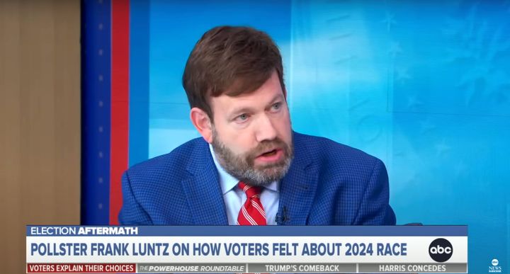 Longtime Republican pollster Frank Luntz on Sunday argued that Kamala Harris did "too much defining" of President-elect Donald Trump leading up to her election loss.