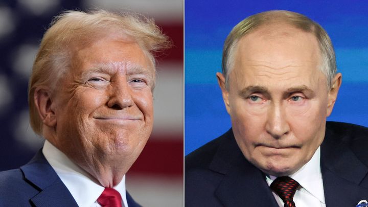 Donald Trump and Vladimir Putin