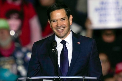 Sen. Marco Rubio was a frequent guest at Trump's rallies during his 2024 campaign.