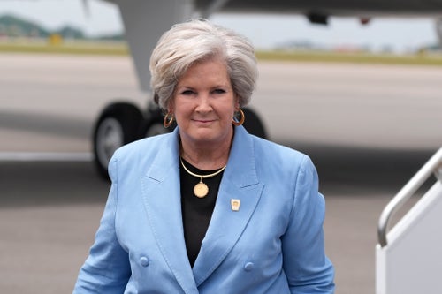 President-elect Donald Trump calls Susie Wiles, the manager of his 2024 presidential campaign, the “ice maiden.”