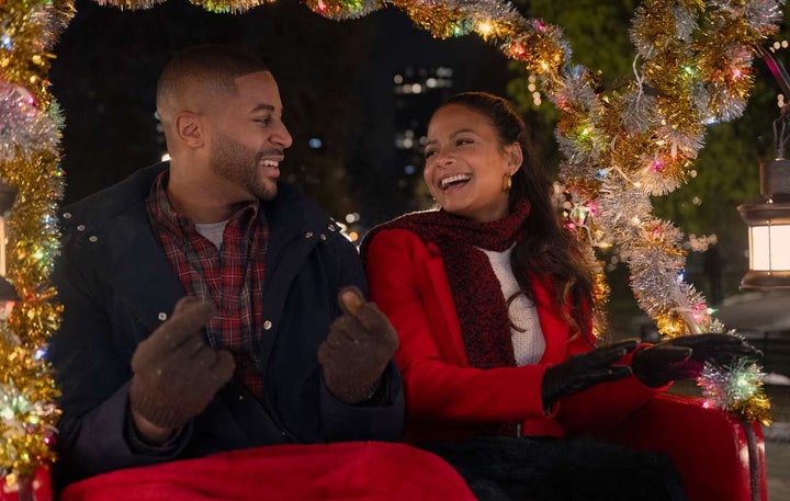 Devale Ellis and Christina Milian in Meet Me Next Christmas