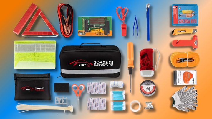 This roadside assistance kit is the perfect prep bag for when emergencies arise and it's 38% off with its on-page discount and extra coupon savings.