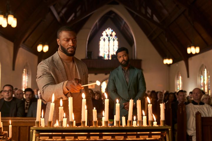 Hodge and Isaiah Mustafa in "Cross."