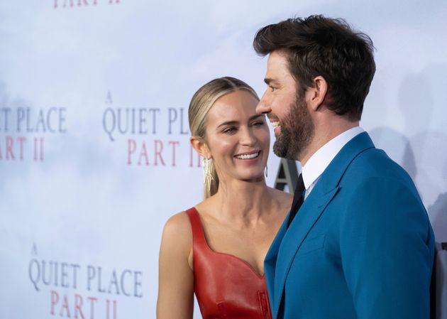 Emily Blunt and John Krasinski in March 2020