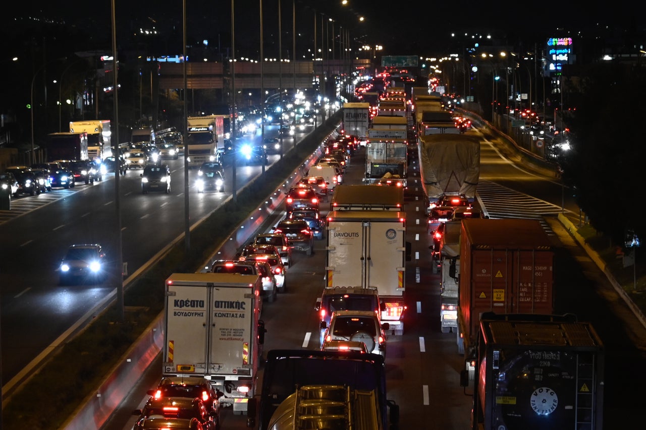 Μποτιλιάρισμα σε δρόμο της Αθήνας