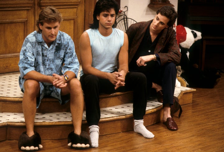 Dave Coulier, left, with "Full House" co-stars John Stamos and Bob Saget in 1987.