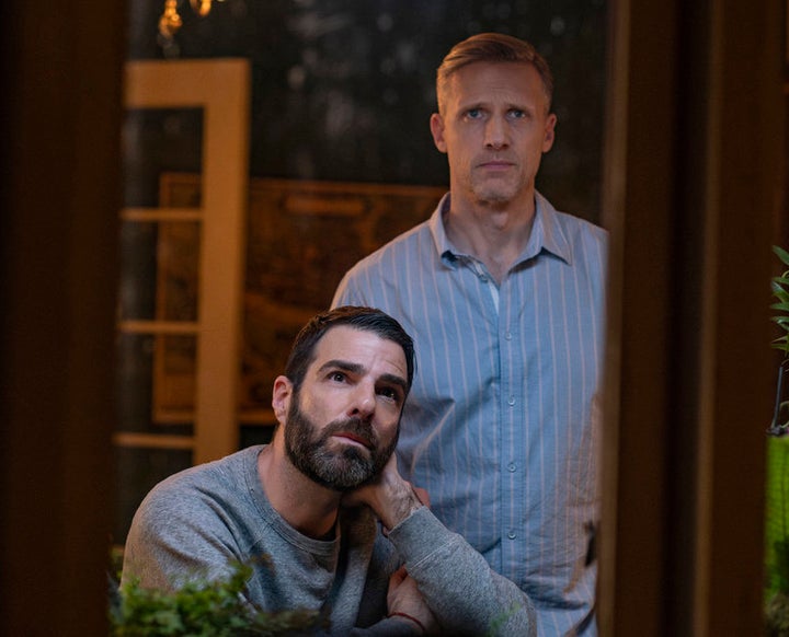 Zachary Quinto and Teddy Sears in NBC's "Brilliant Minds." The actors also co-starred on "American Horror Story" in 2011. 