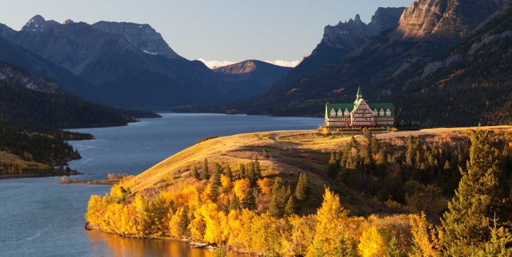 Take in views of Waterton Lakes National Park at the Prince of Wales hotel just over the Canadian border.