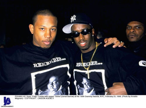 Sean Combs with Jamal Barrow at the 1998 Grammy Awards.