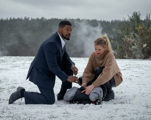 Jamie Foxx and Cameron Diaz in Netflix's "Back in Action," due out Jan. 17.