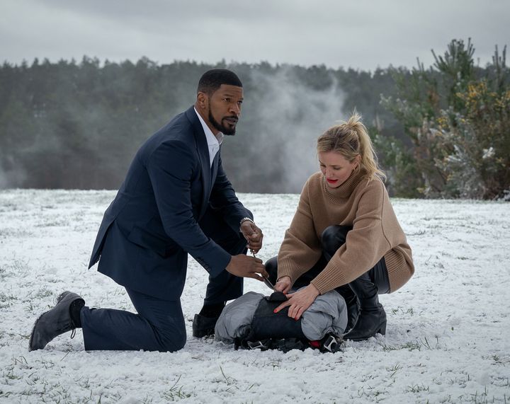 Jamie Foxx and Cameron Diaz in Netflix's "Back in Action," due out Jan. 17. 