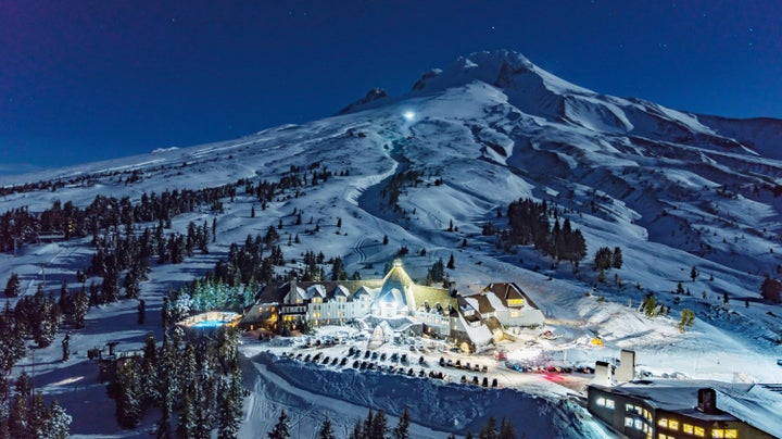 Skiing, snowboarding and other snow-based activities are popular among Timberline Lodge guests.